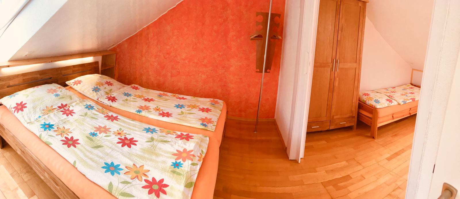 Eltern-Schlafzimmer in Arianes Ferienwohnung am Bodensee